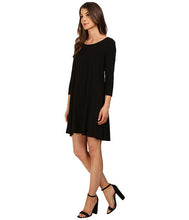 Blooming Jelly Half Sleeves Black O-Neck Dress Knee Length A-Line Solid Casual Summer Dresses 2017