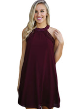 Blooming Jelly Hollow Out Open Back Dress Patchwork A -Line Chiffon Dress Mini Dress