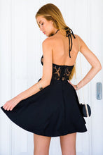 Blooming Jelly White Black Backless Embroidered Dress Sexy Halter Dress Fashion A-Line Mini Dress Summer Dresses 2017