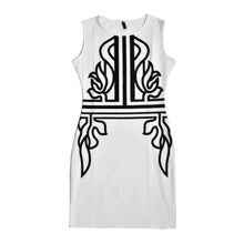 Bodycon Summer Dress White Plus Size Women Dress Print Knee Length Dresses Sleeveless Work Formal Dress 2015 Vestido Vestidos