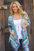 Boho Autumn Causal Sweater Knitted Cardigan Women Long Cardigans Blue Red Knitting Ethnic Ladies Autumn Oversize Open Front