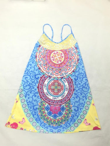 Boho Mini Summer Dress Strap Slip Beach Women Dress Sun Print Dresses Vestido Vestidos Femininos Plus Size Women Clothing 2015