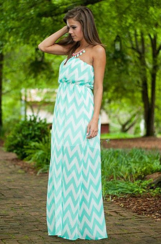Boho Print Maxi Long Dress Casual Summer Dress 2015 Strapless Striped Women Dress Summer Style Vestido Vestidos Robe With Lining