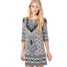 Boho Print Summer Dress Plus Size Women Dress Casual Dresses Women Clothing Summer Style Vestidos Vestido 2015 Geometric Robe