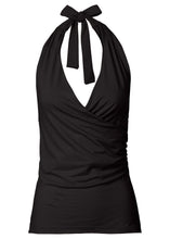 Bow Black Orange Ruched Women Sexy Blouse Solid V-Neck Sleeveless Halter Blouse 2017 Fashion Ladyies Fall Top Autumn Sexy Blouse