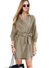 Bow Wrap Dress With Belt Front Bowknot Fashion Mini Short Dress Office Ladies Smart Casual Women Summer Dress 2016 Elegant