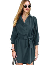 Bow Wrap Dress With Belt Front Bowknot Fashion Mini Short Dress Office Ladies Smart Casual Women Summer Dress 2016 Elegant