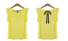 Butterfly Sleeve Women Blouses Formal Chiffon Blouse Short Sleeve Shirt White Blouse Women Tops Women Roupas Femininas
