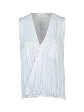 Button Down Front Double Pocket V Neck Wrap Blouse Women Sleeveless Casual Summer Top Womens Blouses For Summer Ladies 2016