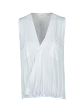Button Down Front Double Pocket V Neck Wrap Blouse Women Sleeveless Casual Summer Top Womens Blouses For Summer Ladies 2016