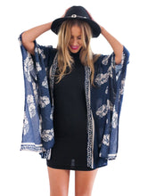Cardigans Leaves Print Thin Casual Loose Women Tops 2016 Women Autumn New Arrival Fashion Open Stitch Cloak Top