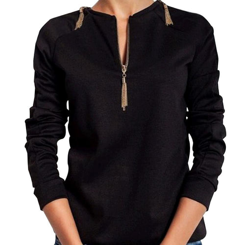 Casual Blue Long Sleeve Shirt Women Tops Ropa Mujer Shirt Blusas Femininas 2015 Blusa Camisa Feminina Women Blouses Black Blouse