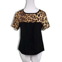 Casual Chiffon Blouse Women Leopard Plus Size Women Clothing Blusas Femininas 2015 White Shirt Roupas Femininas Women Tops