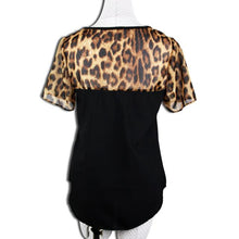 Casual Chiffon Blouse Women Leopard Plus Size Women Clothing Blusas Femininas 2015 White Shirt Roupas Femininas Women Tops