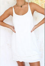 Casual Lace Spaghetti Strap Dress White Sleeveless Summer Dress For Women Summer Dress 2015 Vestido Vestidos Sexy Dresses