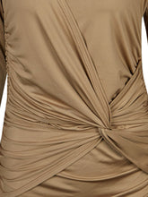 Casual O-Neck Blouse Full Sleeve Kink Solid Ruched Bodycon Khaki Blouses Women Tops And Blouses For 2016 Fashion Casual Fall Top