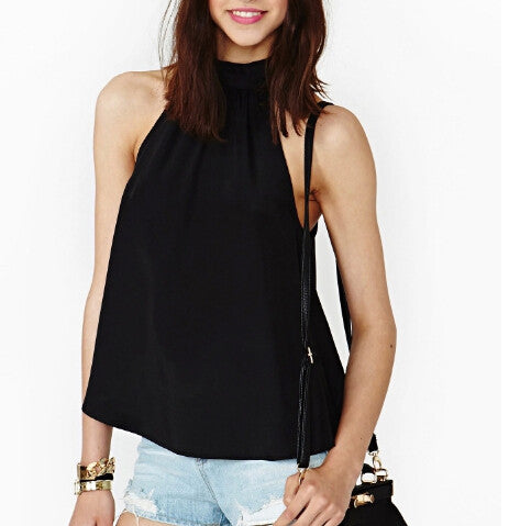 Casual Sexy Women Chiffon Blouse Cut Out Women Ladies Tops Summer Blouse Camisas Femininas Blusas Femininas 2014
