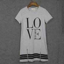 Casual Summer Dress Letter Love Mini Dress Women Dress Robe White Dresses Vetement Femme Vestido De Festa Ropa Mujer Vestidos