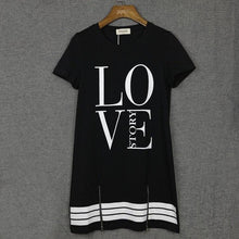 Casual Summer Dress Letter Love Mini Dress Women Dress Robe White Dresses Vetement Femme Vestido De Festa Ropa Mujer Vestidos