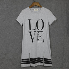 Casual Summer Dress Letter Love Mini Dress Women Dress Robe White Dresses Vetement Femme Vestido De Festa Ropa Mujer Vestidos