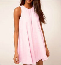 Casual Summer Dress Style Summer Women Dress Mini Loose Dress O-Neck Ruffles Sleeveless 2015 Vestido Vestidos Sexy Dresses