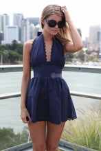 Casual Summer Style Summer Dress 2015 Lace Women Dress Halter Pink Bowknot Ruffles Dresses Women Clothing Vestido VestidosRobe