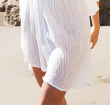 Casual Summer Women Dress Transparent Dresses Beach Sun Dress White Flare Sleeve Summer Dress 2015 Vestido Vestidos