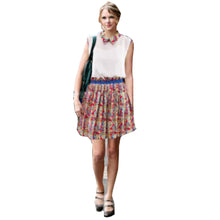 Casual Women Pleated Dresses Collar Floral Printed Dress Sumer Style Mini Bohemian Elegant Summer Dress Vestidos Femininos