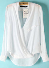 Casual Wrap White Blouses V Neck Shirt Women Chiffon Blouse See Through Plus Size Women Tops Blusas Blusa Roupas Femininas