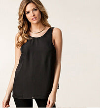 Chiffon Blouse Women Tops Sexy White Blouse Black Blusa Plus Size Women Clothing See Through Blusas Femininas Women's Tanks