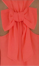 Chiffon Summer Dress Mini Women Dress Tank Casual Dresses Vestidos Femininos Bow Short Beach Dress Vestido 2015 With Lining