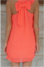 Chiffon Summer Dress Mini Women Dress Tank Casual Dresses Vestidos Femininos Bow Short Beach Dress Vestido 2015 With Lining