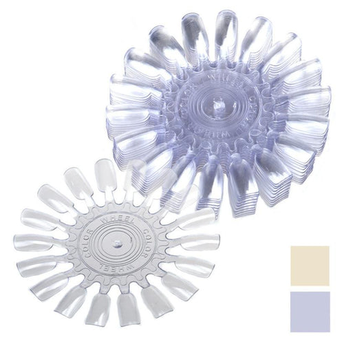 Christmas beige and clear 10Pcs Nail template Sunflower-shaped Swatches Color Card Display Board Template for 18 Color Anne
