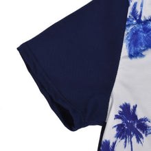 Coconut Tree Printed Causal Mini Sexy Dress Girl Beach Dress Women Clothing Short Sleeve Simple Summer Style Dresses Vestido
