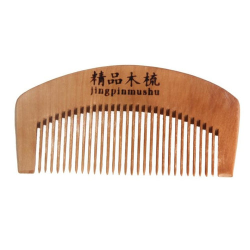 Cool! 100% brand new and high quality Natural Health Peach Wooden Mahogany Comb Present Comb No electrostatic Anne