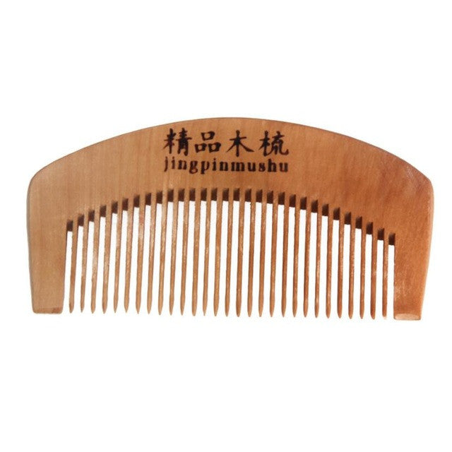Cool! 100% brand new and high quality Natural Health Peach Wooden Mahogany Comb Present Comb No electrostatic Anne