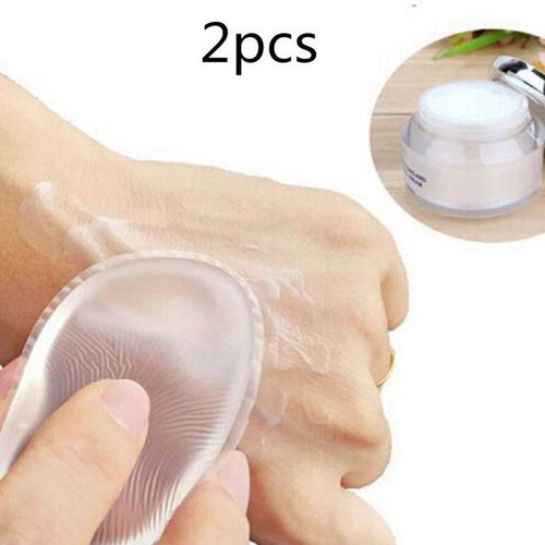 Cool! 2PCS 100% Star Hot Silicone Sponge Makeup Puff For Liquid Foundation BB Cream Beauty Essential foundation sponge
