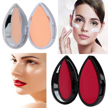 Cool! Heart Shape Latex Puff Powder Foundation Puff Makeup Mirror and Puff Set esponja de maquiagem 2017 Anne