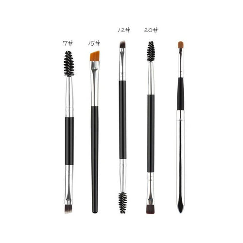 Cool! Lightweight and portable 5pc Makeup Brushes Aluminum Portable Flexible Eye Brush Lip Brush Tool Anne