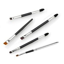 Cool! Lightweight and portable 5pc Makeup Brushes Aluminum Portable Flexible Eye Brush Lip Brush Tool Anne