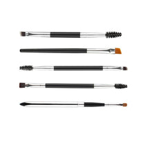 Cool! Lightweight and portable 5pc Makeup Brushes Aluminum Portable Flexible Eye Brush Lip Brush Tool Anne