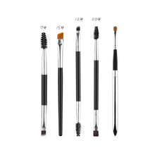 Cool! Lightweight and portable 5pc Makeup Brushes Aluminum Portable Flexible Eye Brush Lip Brush Tool Anne