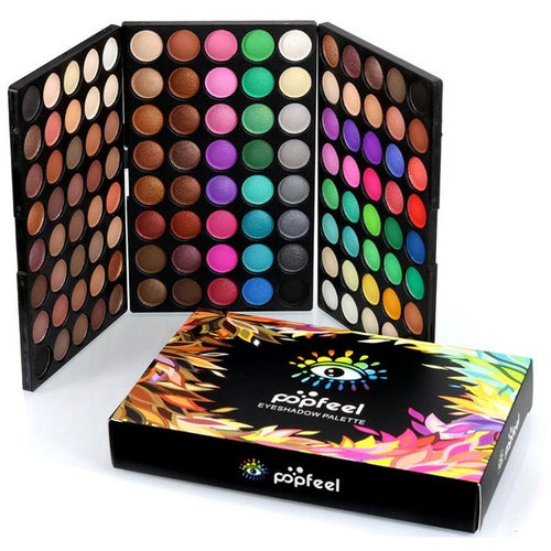 Cool! Portable and convenient to use 120 Colors Cosmetic Powder Eyeshadow Palette Makeup Set Matt Available 2017 Anne