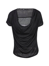 Cowl Neck Front Sequin Pattern Sheer Women Summer Fashion Blouse Women Fashion Tops High Quality Fashion Clothes Women 2016