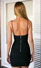 Crochet Front Hollow Out Spaghetti Strap Sexy Women Dress Bodycon Lace Black 2016 Party Dress Open Back Short Mini Dress