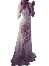 Crochet Long Maxi See Through Floral Pattern Embroiderid V Neck High Waist Women Dress Sexy Beach Elegant Fishnet Plus Sizes