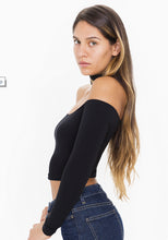 Cropped Slash Choker Neck Halter Sexy Long Sleeve Club Fashion European Style Off Shoulder T Shirt Tee Crop Top Fashion