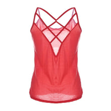 Cross Spaghetti Strap Hollow Open Back Top Casual Sheer Tank Summer Tank Tops 2016 Fashion Woman Beach Wear Free Shipping Sexy