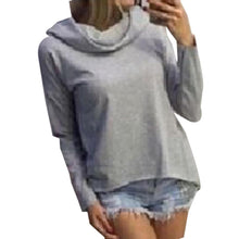 Crowl Neck Women Tops Gray Black Cotton Women Blouse Green Blue Tops Plus Size Women Clothing Causal Shirts Women