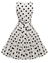 Cute Knee length Sleeveless Wiggle Fit and Flare Dresses Dot Print Ruched A line Bow Dress New Fashion Women Summer Dress